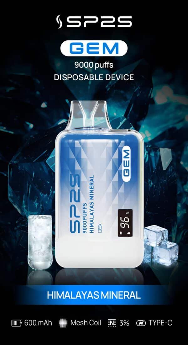 SP2 煙彈 SP2S GEM 9000 PUFFS 思博瑞抛棄式電子煙 711到付