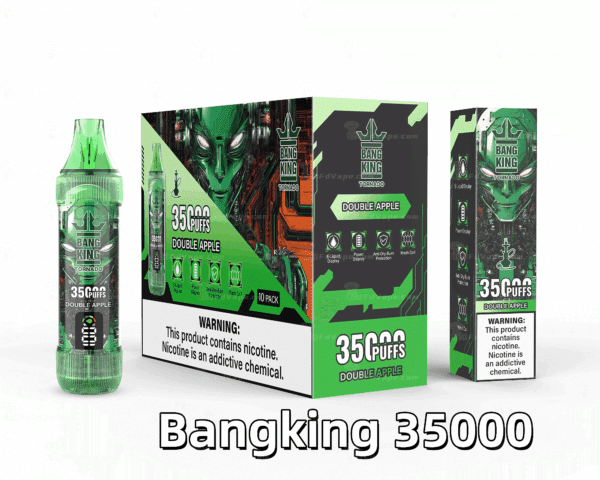 BANG KING 35000 PUFFS 龍捲風  一次性抛棄式霧化筆狀電子煙 超大容量 充電帶顯示屏